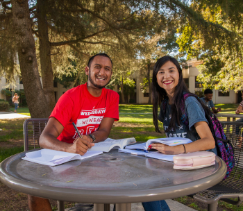ASI Students seated at a table