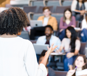 professor teaching a class