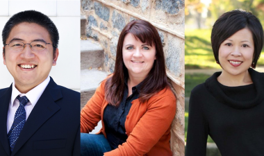 left to right: Xun Xu, Gina Cook and Sarah Chan