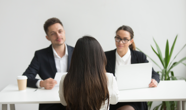 Candidate being interviewed.