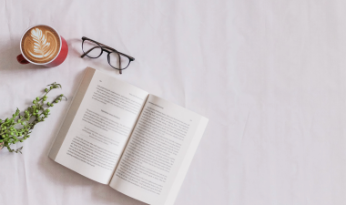 book with a cup of coffee