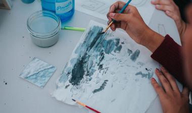 Individual water painting.