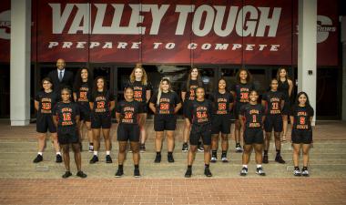 Stan State's women's basketball team.