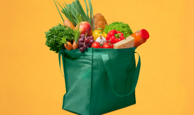 A bag of groceries