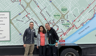 Chemistry professors Elvin Alemán and Nhu Y and Chad Stessman