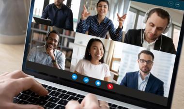 Individuals on a Zoom call