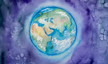 earth painting by Elena Mozhvilo