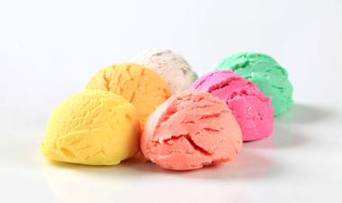 Four scoops of ice cream