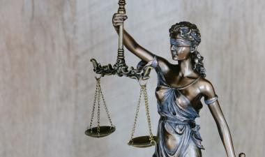 Lady Justice Statue, Woman holding weighing scales