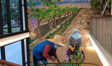 library mural