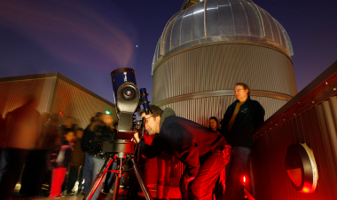 astronomy night roof telescope