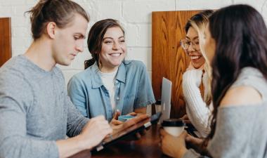 group of people networking