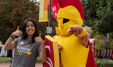 Stan State Warrior and Titus the Mascot