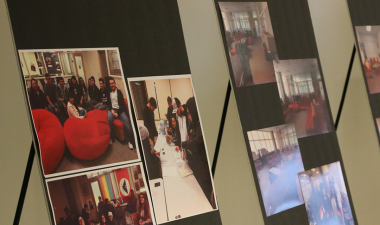 Poster board with images