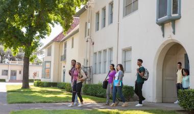 students at Stockton Campus