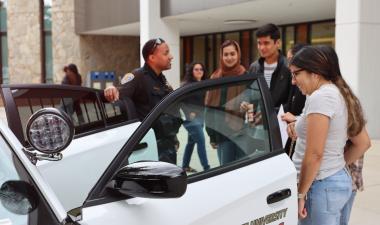 Students talking to UPD