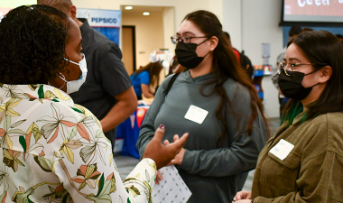 students at Career Fair