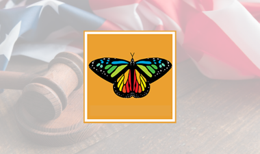 Dreamer butterfly and judge's gravel