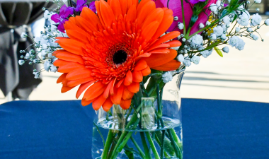 Faculty Awards table centerpiece