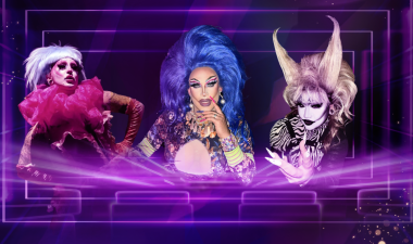 Three drag performers.