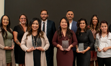Honorees of the College of Education, Kinesiology and Social Work's inaugural alumni awards.