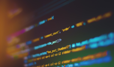 strings of code on a computer screen
