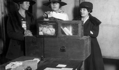 women voting for the first time