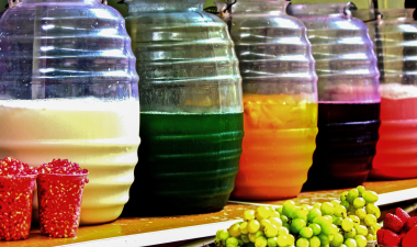 Five agua frescas.