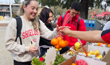 students at StanFresh Market