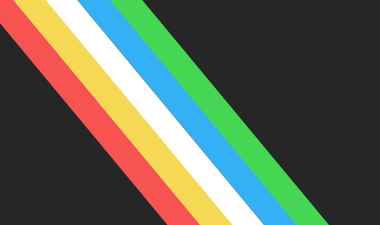 Graphic showing the colors of the disability pride flag