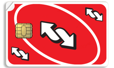 Reverse uno debit card.