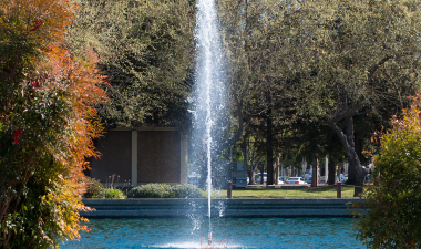 Water feature at Stan State