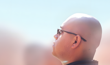 Unseen Documentary Poster: man looking at the sky