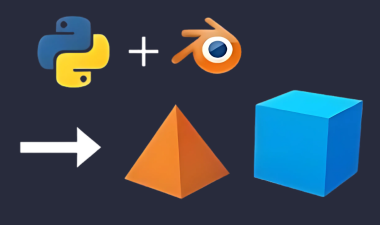 Use Python and Blender to create 3D models