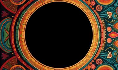 Colorful circular patterns