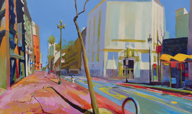 Susan Stephenson's art piece titled &quot;Market Street&quot;. Image depicting Market street in San Francisco.