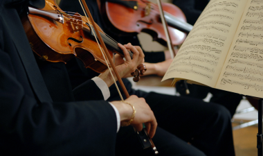 People playing the violin
