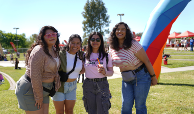 Students Posing at festival