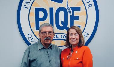 PIQE Founder Dr. Alberto Ochoa and Board Chair Rose McAuliffe