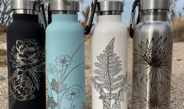 Laser engraving water bottles