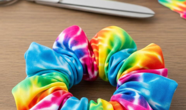 tie dye scrunchie