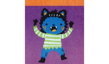 cartoon wolf monster