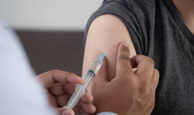 A person getting a vaccine