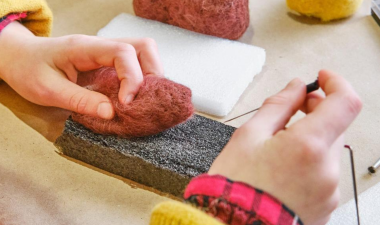 Needle felting