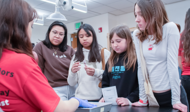 Students participate in a hands on Science Day activity