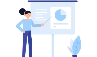 Person giving a presentation