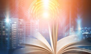 book on technology background