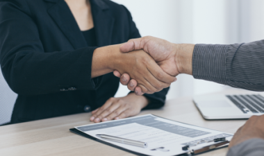 business meeting handshake