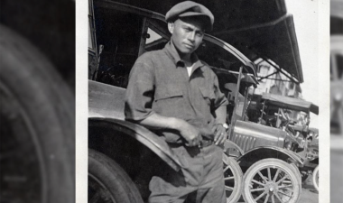 Smithsonian: Filipino man with car, 1930s. Photo courtesy of Filipino Agricultural Workers Collection, Archives Center, National Museum of American History.