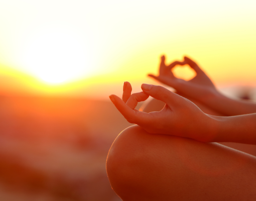 A person doing yoga